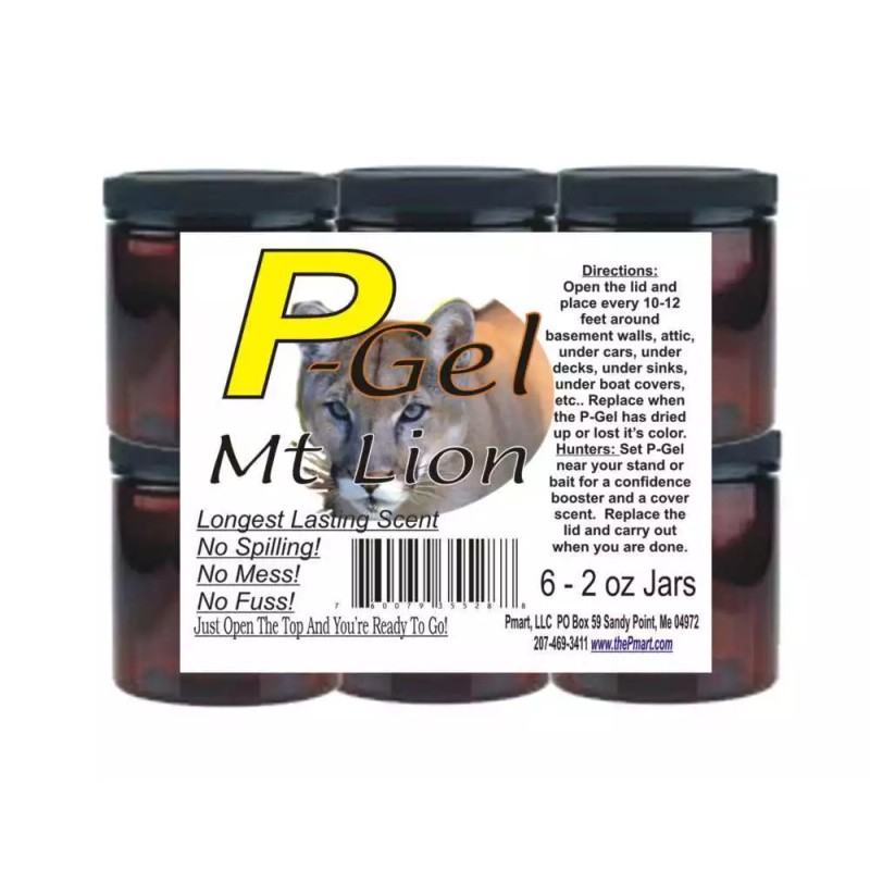 Pmart Mountain Lion Urine P-Gel 6 pack