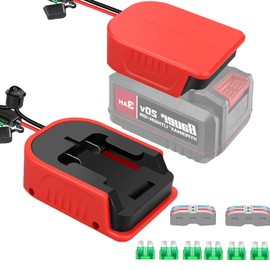 URUN 2 Pack for Bauer 20V Max Battery Power Wheel Adapter，Power Wheels Battery Converter Kit with Fuses & Wire Terminals, 14AWG Wire, Power Connector for DIY Rc Car Toys, Robotics,Rc Truck