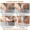 3 Pack 2oz Clear Plastic Foam Pump Bottles with Sticker