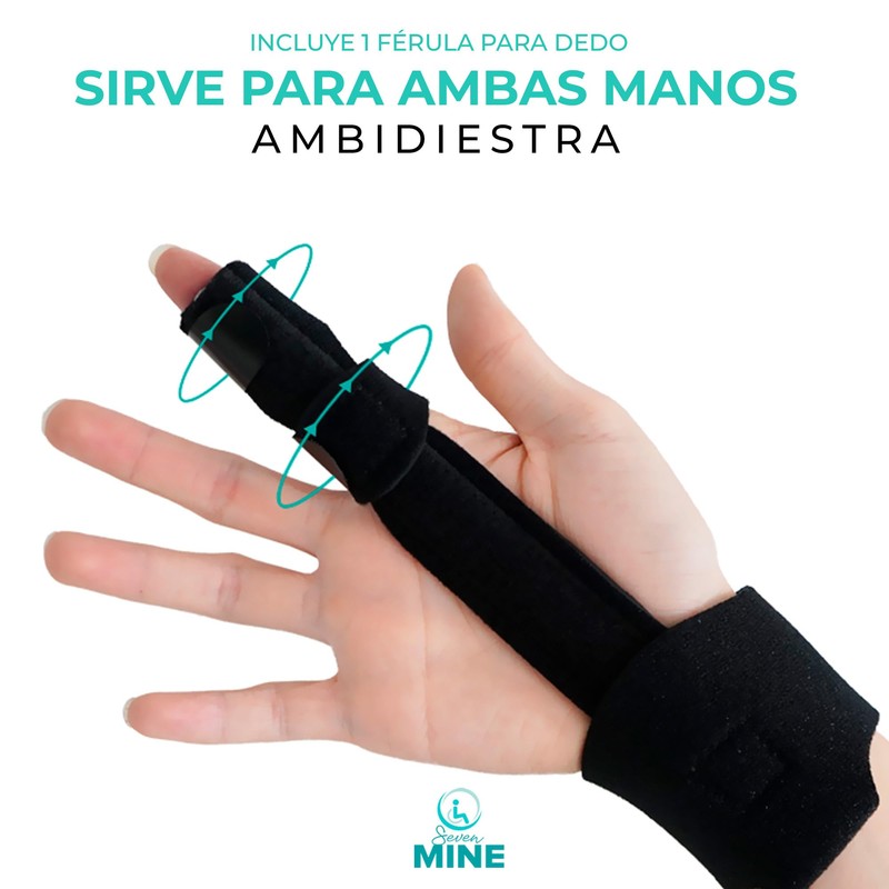 SEVEN MINE Férula para Dedo: Alivio Asegurado | Inmovilizador Universal