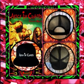 ALICE IN CHAINS PATCHED BLACK SNAPBACK TRUCKER HAT