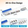 Clear Mahjong Racks with Pushers, Non-Slip Set of 4 Mahj