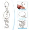 [PATIKIL] Initial Letter Key Chain Letter S Crown Desert Charm