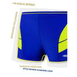 Aqua Speed Andy Boys' Swimming Trunks Swimming Trunks for Boys Swimming Trunks Swimming Costume with UV Protection Kids Swimming Trunks Swimming Trunks, blue, 104 cm