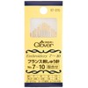 Clover 57-070 - Agujas de bordar francesas, surtido No. 7-10,