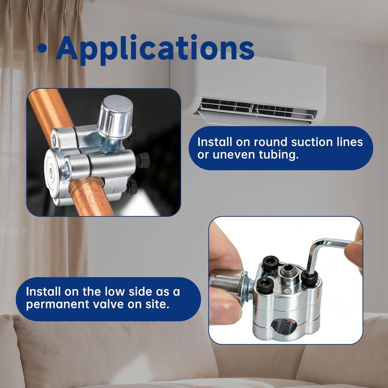 BPV21 Bullet Piercing Valve for 1/2"& 5/8" OD AC Refrigerator