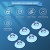 FCSNJH 25 Pieces 20 mm Transparent Suction Cups Suction Cups