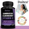 Daitea Black Elderberry Capsules - With Vitamin C - Immune