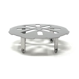 Snap in Shower Drain Strainer, Grate Strainer, Drain Cover Round Stainless Steel, for 3" Pipe - 4" Diameter, Coladera de Presion