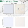 Xuhal 40 Pcs Sublimation Magnet Blanks Metal Bulk 2.16 x