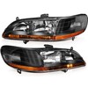 OCPTY Headlight Assembly Pair Replacement For 1998-2002 for Honda for