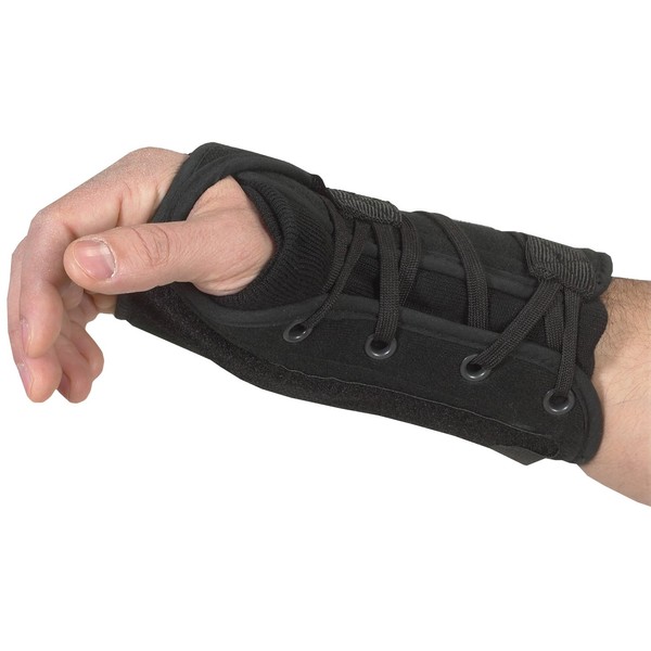 Bilt-Rite Mastex Health Lace-Up Right Hand Wrist Support, Black, Medium