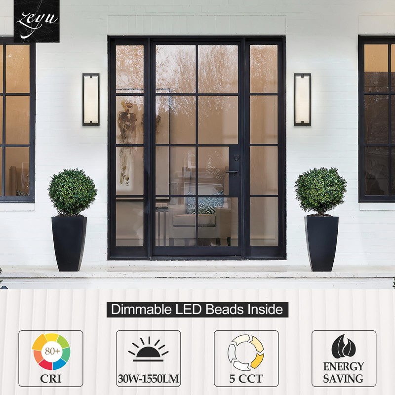 zeyu LED Indoor Wall Sconce, 20W Modern Dimmable Wall Mount