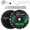 CalPalmy (2-Set) 9" x 20T Chainsaw Tooth Brush Blades Tool