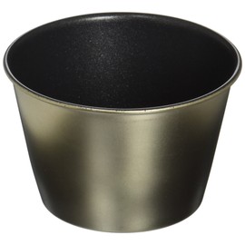 Endoshoji Professional Strong Coat Pudding Cup, Fluororesin, Stainless Steel/Teflon, Made in Japan