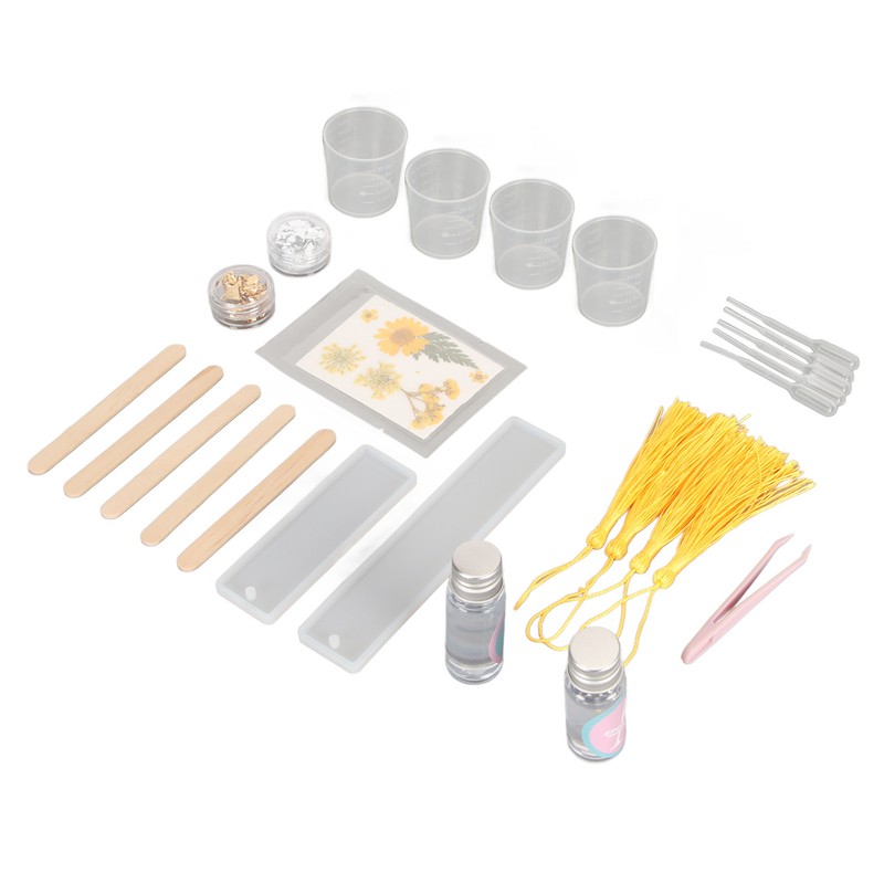 Bookmark Resin Molds Tear Resistant Reusable Bookmark Mold Tassels Kit