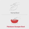 pekokavo Spill Proof 5.8" Scoop Bowl with Non-Skid Suction Base,