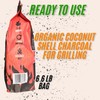 PROMADE - Coconut Shell Charcoal Briquettes – Long-Lasting, High Heat,