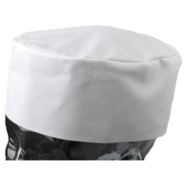 Classic Home Store Professional Chefs Skull Cap Kitchen Catering Polycotton Hat - One Size (White)