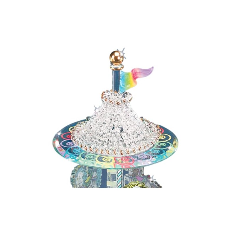 Glass Baron Carousel Figurine