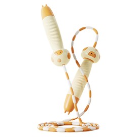 Flintronic Beaded Jump Rope with Counter, 2.5M Segmented Skipping Rope, LCD Display Adjustable Jump Ropes for Kids, Tangle Free, Quality Beads & Poly Cord, Indoor/Outdoor Use