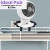 DMERHAC Bunk Bed Fan Holder,8.27 Inch Diameter Clip-On Mount for