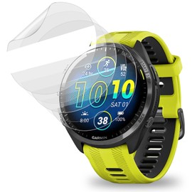 [5 Pack] Govmeie Screen Protector for Garmin Forerunner 965, Premium TPU Soft Flex Full Coverage Anti-Scratch HD Clear Screen Protector Film Guard