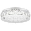 Crystal Chandeliers Flush Mount LED Ceiling Light Fixture, 5000K Daylight