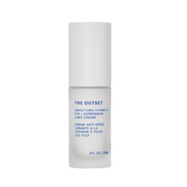 The Outset Vitamin C Smoothing Eye + Expression Lines Cream - Gentle Fragrance Free - Wrinkle Reducing, Brightening - Clean, Vegan, Gluten Free - All Skin Types Sensitive Skin - .5 fl oz