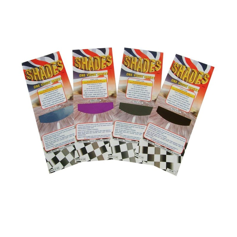 Shades Motorcycle Helmet Visor Insert ~ Dark