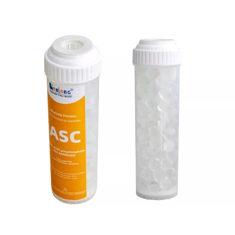 Lanlang Polyphosphate Slow Dissolve Water Filter Cartridge 2.5”x10” Hard Water