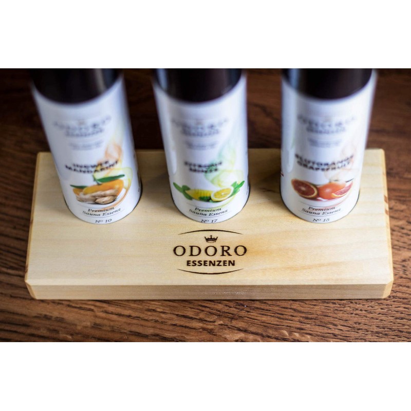 Sauna Infusion Fragrance Set with Wooden Stand - 100% Essential