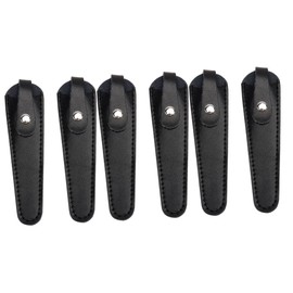 FRCOLOR 3sets Hairdressing Scissor Tool Storage Bag Cattlehide Cover Compact Size 2pcs*3