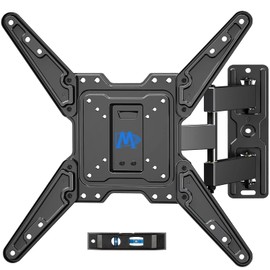 Mounting Dream TV Wall Mount for Most 26-55 Inch TVs, Full Motion TV Mount with Perfect Center Design, Articulating Mount Max VESA 400x400mm up to 77 LBS, Wall Mount TV Bracket MD2413-MX