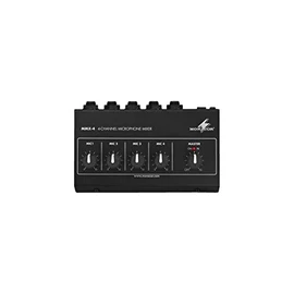 IMG Stageline MMX-4 241070 Miniature Microphone Mixer 4 Mono Channels Black