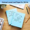 Blue Loose Leaf Paper 100 Sheets 8" x 10.5" Filler
