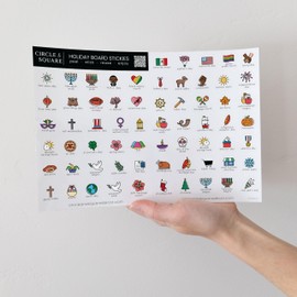 Reusable Calendar Stickers – Schedule Stickers, School Stickers, Holiday & Seasonal Removable Stickers for Calendars – Perfect for Adults and Organizing (Holiday)