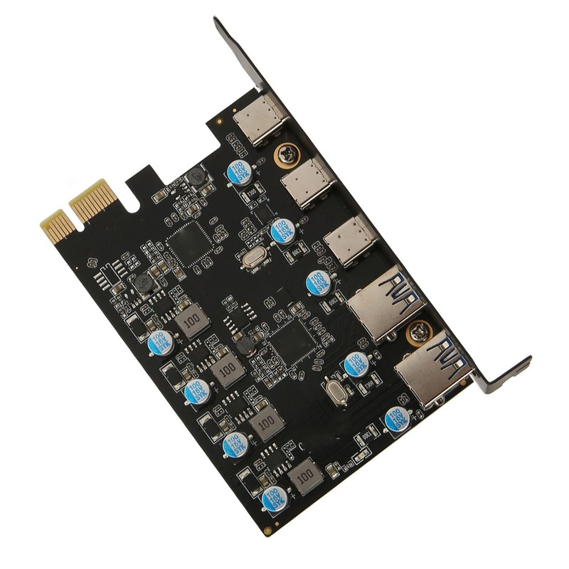 UP5300 5 Ports USB 3.1 PCIe Expansion Card 5Gbps Fast