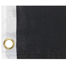 Pirate Skull N Bones Black Premium Quality Heavy Duty Fade Resistant 3x5 3'x5' 100D Woven Poly Nylon Flag Banner Grommets