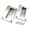 Bestgle 2 Pack Flush Recessed Sliding Rectangle Door Pull Handles