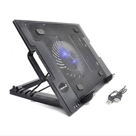 Alfalink AL-NS3 Işıklı Fanlı Standlı 17 inç 5 Kademeli Notebook Soğutucu Stand