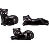 サンアート かわいい食器 「 猫 のキッチン用品 」 黒ねこ(3個セット) 箸置き SAN2397