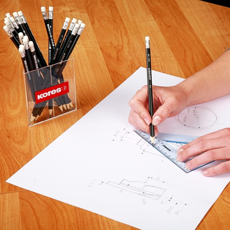 Kores - Grafitos: HB Graphite Pencils for Kids and Adults