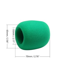 Fielect Microphone Cover Foam Mic Cover Handheld Microphone Windscreen Shield Protection Mic Foam Cover Filter Green for Karaoke DJ, KTV, Broadcasting