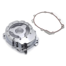 HTTMT- Chrome Clear Left Engine Stator Crankcase Cover Guard Compatible with 15-19 Yamah YZF-R1 [P/N: TMT313-063A-CD]