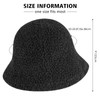 GADIEMKENSD Winter Plush Bucket Hat Faux Fur Fuzzy Bucket Hats