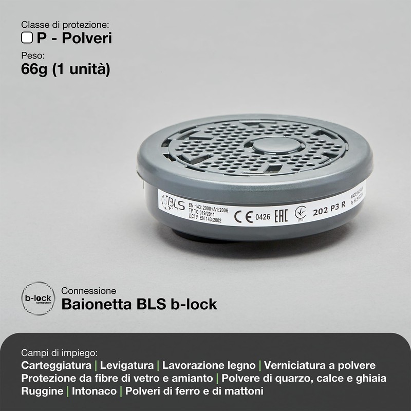 Replacement Filter BLS 202 B-Lock P3 R | 2 Dust