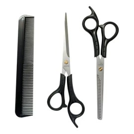 Kit Tijeras Corte Entresacar Lobo Profesional Acero Inoxidable