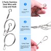 GLARKS 12Pcs 2 Inch Drop Ceiling Hooks with Hanging Wire
