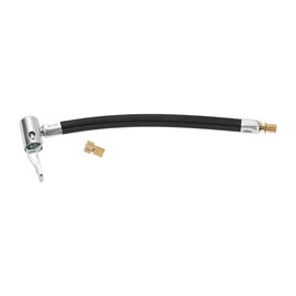 Partuto 1 Set 7,87 Zoll 0,305inx32TPI Universal Reifenfüller Verlängerungsrohr Luftpumpe Verlängerungsschlauch Adapter Reifenventil W/Adapter Langlebiges Nylon Schwarz